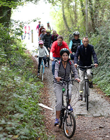 Randonnée à vélo 2016 + inauguration ferme urbaine Hof-ten-Berg 